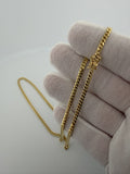 18" 10k Yellow Gold Cuban 3mm 11.72g