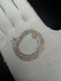 17" 14K Yellow Gold 5.22ctw E-F VS Lab Diamond Tennis EGL Certified – 2mm – 9.56g