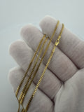 24" 14k Yellow Gold Cuban 1.75mm 6.31g
