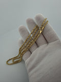 24" 14K Yellow Gold Rope Chain 3mm 18.33g