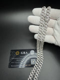 24" 10mm silver moissanite Cuban chain, 20.5ctw D VVS1, 103.5g – Ott Family Jewelry (9)