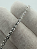 7" 14k White Gold 4.04ctw E-F VS Lab Diamond Tennis Bracelet EGL Certified 2.8mm 5.9g