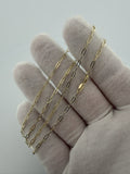 18" 2mm 14K yellow gold paperclip chain, 1.1g – Ott Family Jewelry (9)