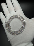 20 inch 3.4mm 16.5ctw VS/VVS lab diamond tennis chain in sterling silver, 31g, view 9 - Ott Family Jewelry