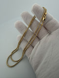 24" 14K Yellow Gold Ice Chain 2.5mm 10.66g