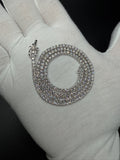 17" 14K White Gold 10.04ctw E-F VS Lab Diamond Tennis EGL Certified – 2.7mm – 14.72g