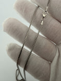 16" 14K White Gold Franco Chain 1.5mm 4.9g