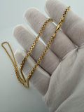 20" 14K Yellow Gold Rounded Box 3mm 9.1g
