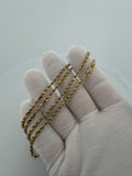 24" 14k Yellow Gold Rope 2.6mm 15.1g