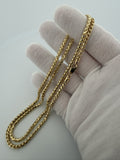 26" 14K Yellow Gold Franco 3mm 35.45g