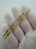 18" 3mm solid 14K yellow gold Cuban link chain, 12.45g – Ott Family Jewelry (9)