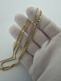 26" 14k Yellow Gold Foxtail Franco 2mm 4.56g