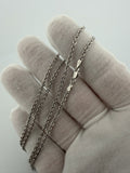 20" 14k White Gold Cable Chain 2mm 3.0g
