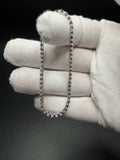 7" 14k White Gold 6.04ctw E-F VS Lab Diamond Tennis Bracelet EGL Certified 3.2mm 6.2g