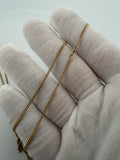 22 inch 1.75mm Cuban link chain in 14K yellow gold, 4.7g, view 9 - Ott Family Jewelry