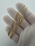 20" 14k Yellow Gold Franco 1mm 4.4g