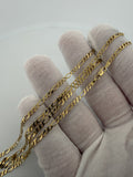 26 inch 2.7mm Figaro chain in 14K yellow gold, 6.0g, view 9 - Ott Family Jewelry