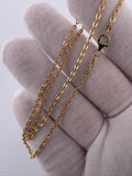 16" 14K Yellow Gold Cable Fancy 2.2mm 3.72g