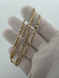 18" 14k Yellow Gold Milano Figarope 2.4mm 9.75g