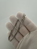 16" 14K White Gold Box Chain 1.5mm 5.82g