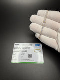 7" 14k Yellow Gold 6.07ctw E-F VS Lab Diamond Tennis Bracelet EGL Certified 3.2mm 6.3g