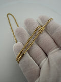 22" 3mm solid 14K yellow gold Cuban link chain, 14.7g – Ott Family Jewelry (9)