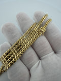 22" 4mm solid 10K yellow gold Cuban link chain, 24.2g – Ott Family Jewelry (9)