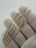 17" 1.2mm 14K yellow gold fancy anchor chain, 2.2g – Ott Family Jewelry (9)