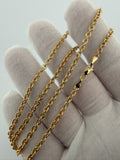 18" 14K Yellow Gold Fancy Cable 3mm 4.9g