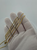24" 10K Yellow Gold Cuban Chain 2mm 6.55g