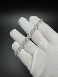 8" 8mm silver moissanite Cuban bracelet, 4.9ctw D VVS1, 23.1g – Ott Family Jewelry (9)