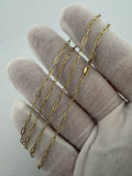 20" 14K Yellow Gold Paperclip 2mm 1.2g