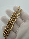 24" 14k Yellow Gold Franco 3.5mm 48.0g