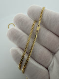 24" 10k Yellow Gold Cuban 2.5mm 9.93g
