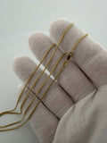 24" 14k Yellow Gold Franco 1mm 4.1g