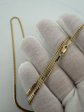 22" 2.5mm solid 14K yellow gold Cuban link chain, 10.45g – Ott Family Jewelry (9)