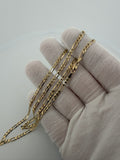 22 inch 3mm Figaro chain in 14K yellow gold, 7.2g, view 9 - Ott Family Jewelry