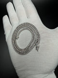 20" Silver est 1ctw Natural Diamond Tennis Chain 3mm 24.1g
