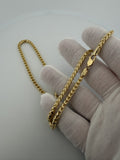 20" 14K Yellow Gold Franco 4mm 37.4g