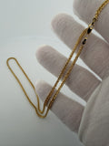 20" 14k Yellow Gold Wheat 2mm 4.2g