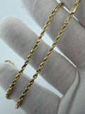18" 14K Yellow Gold Rope Chain 2.5mm 3.34g