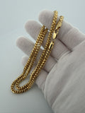 22" 14K Yellow Gold Franco 4mm 52.6g
