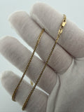16" 14K Yellow Gold Foxtail Franco Chain 2mm 4.2g
