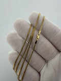 22" 14k Yellow Gold Cuban 1.75mm 5.44g