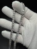 24" 5mm silver moissanite tennis chain, 51ctw D VVS1, 41.3g – Ott Family Jewelry (9)