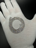 18" Silver 11ctw VS/VVS Lab Diamond Tennis Chain 3mm 21.1g