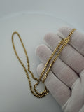 22" 3mm solid 14K yellow gold Cuban link chain, 14.72g – Ott Family Jewelry (9)