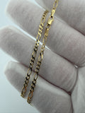 22" 14K Yellow Gold Figaro 2.5mm 5.05g