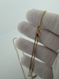 24" 10k Yellow Gold Franco 1mm 4.3g
