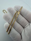 18" 10k Yellow Gold Cuban 2.5mm 8.73g